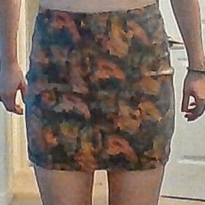 Free People Modern Femme Printed Mini Skirt